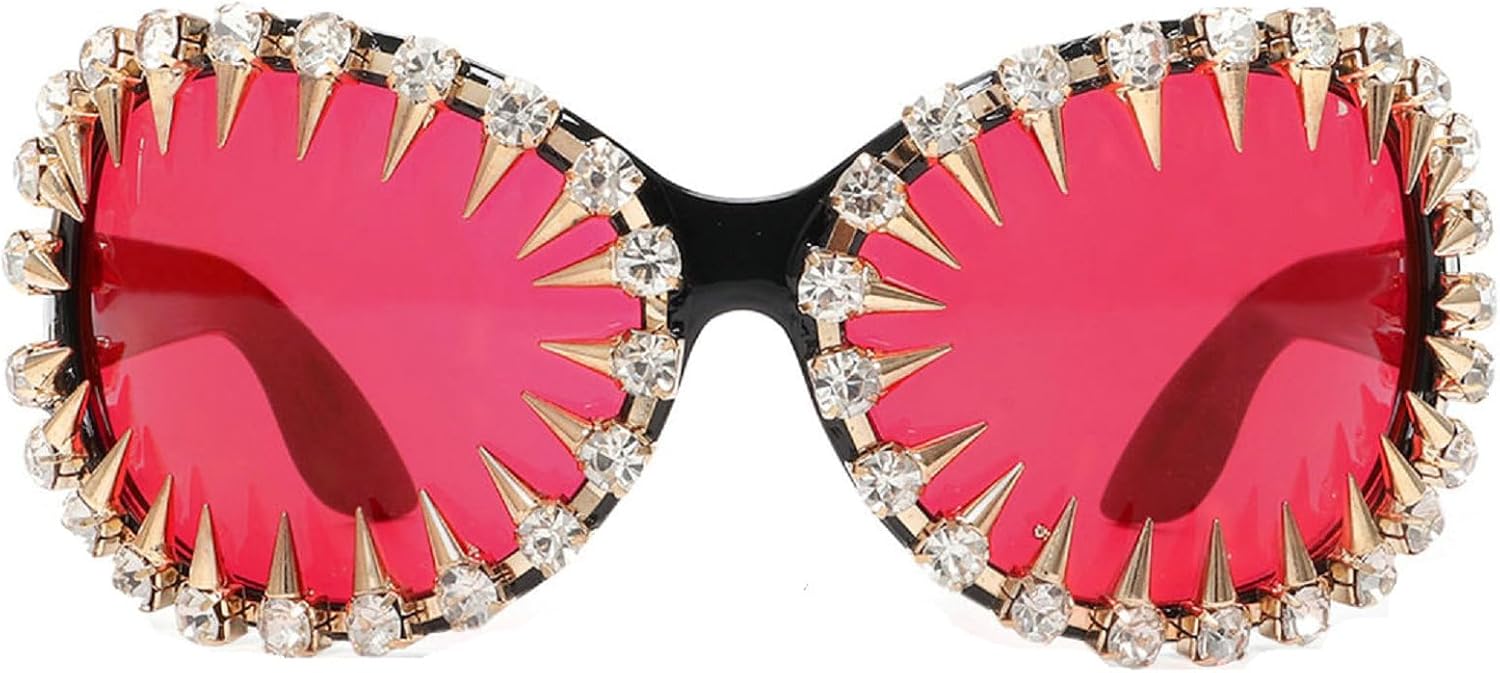 Крупные солнцезащитные очки с заклепками для женщин в стиле ретро, модные, с овальной оправой, как в 2000-х годах. Модные женские солнцезащитные очки с заклепками mincl, Black Red
Крупные солнцезащитные очки с заклепками для женщин в стиле ретро, модные, с овальной оправой, как в 2000-х годах. Модные женские солнцезащитные очки с заклепками mincl, Black Red