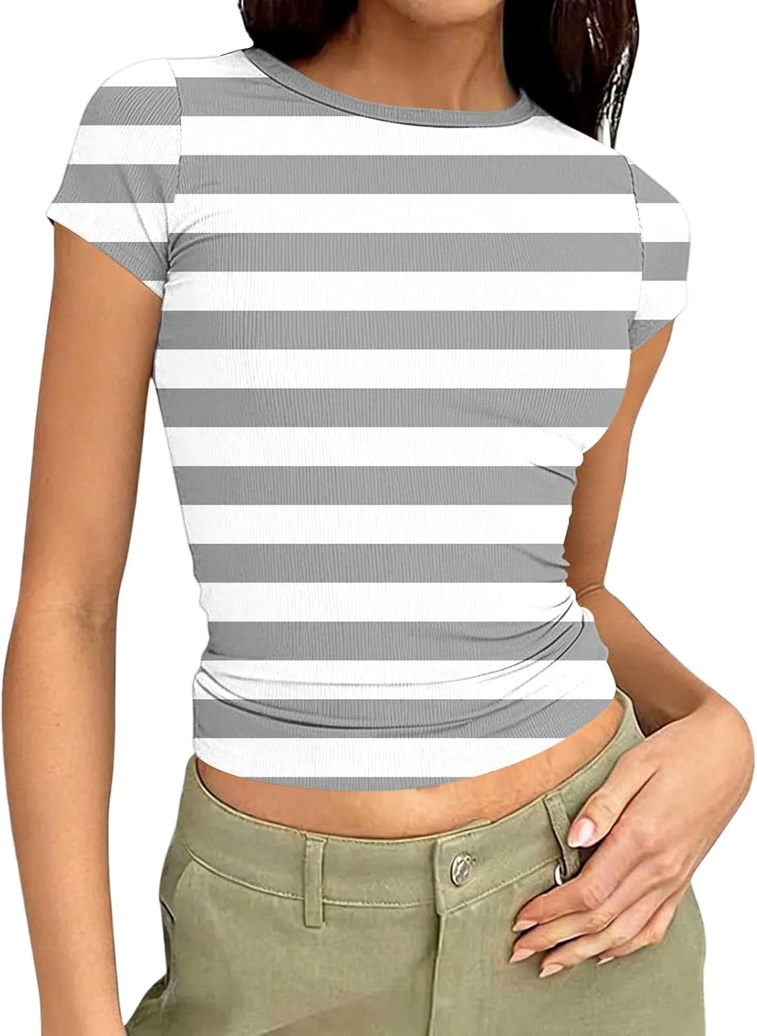 Женская футболка с коротким рукавом и круглым вырезом OSFVNOXV
Женская футболка с коротким рукавом и круглым вырезом OSFVNOXV