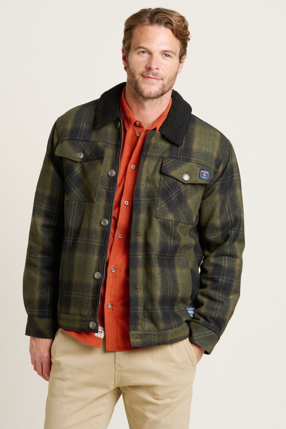 Куртка дальнобойщика с подкладкой из борга Brakeburn, зеленый
Куртка дальнобойщика с подкладкой из борга Brakeburn, зеленый