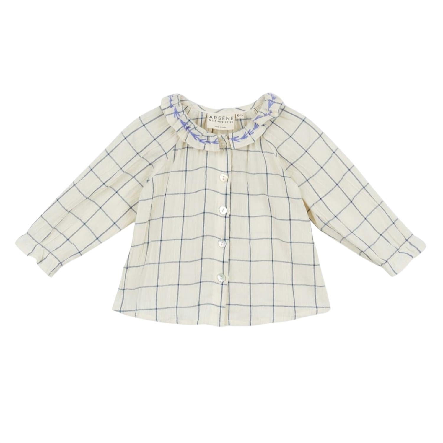 Детская блузка Emeline в клетку кремового цвета Arsène et les Pipelettes
Детская блузка Emeline в клетку кремового цвета Arsène et les Pipelettes