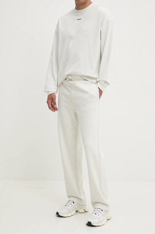 Хлопковые спортивные брюки Hugo, бежевый
Хлопковые спортивные брюки Hugo, бежевый