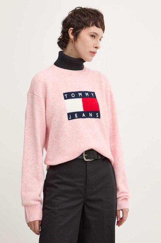 Свитер из смесовой шерсти Tommy Jeans, розовый
Свитер из смесовой шерсти Tommy Jeans, розовый