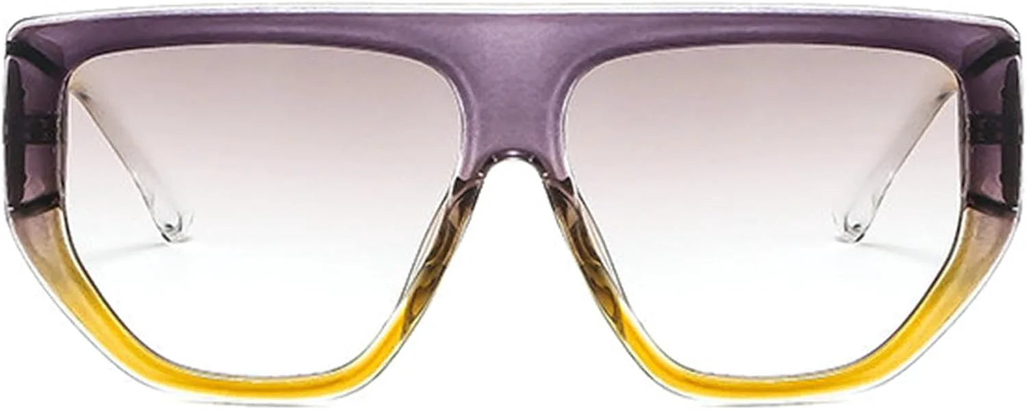 Willochra Модные солнцезащитные очки-пилот для женщин, толстые, с плоской верхней частью, стильные, квадратные, винтажные, с защитой от УФ-излучения UV400, C6
Willochra Модные солнцезащитные очки-пилот для женщин, толстые, с плоской верхней частью, стильные, квадратные, винтажные, с защитой от УФ-излучения UV400, C6