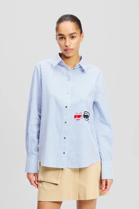 Хлопковая рубашка IKON Karl Lagerfeld, синий
Хлопковая рубашка IKON Karl Lagerfeld, синий