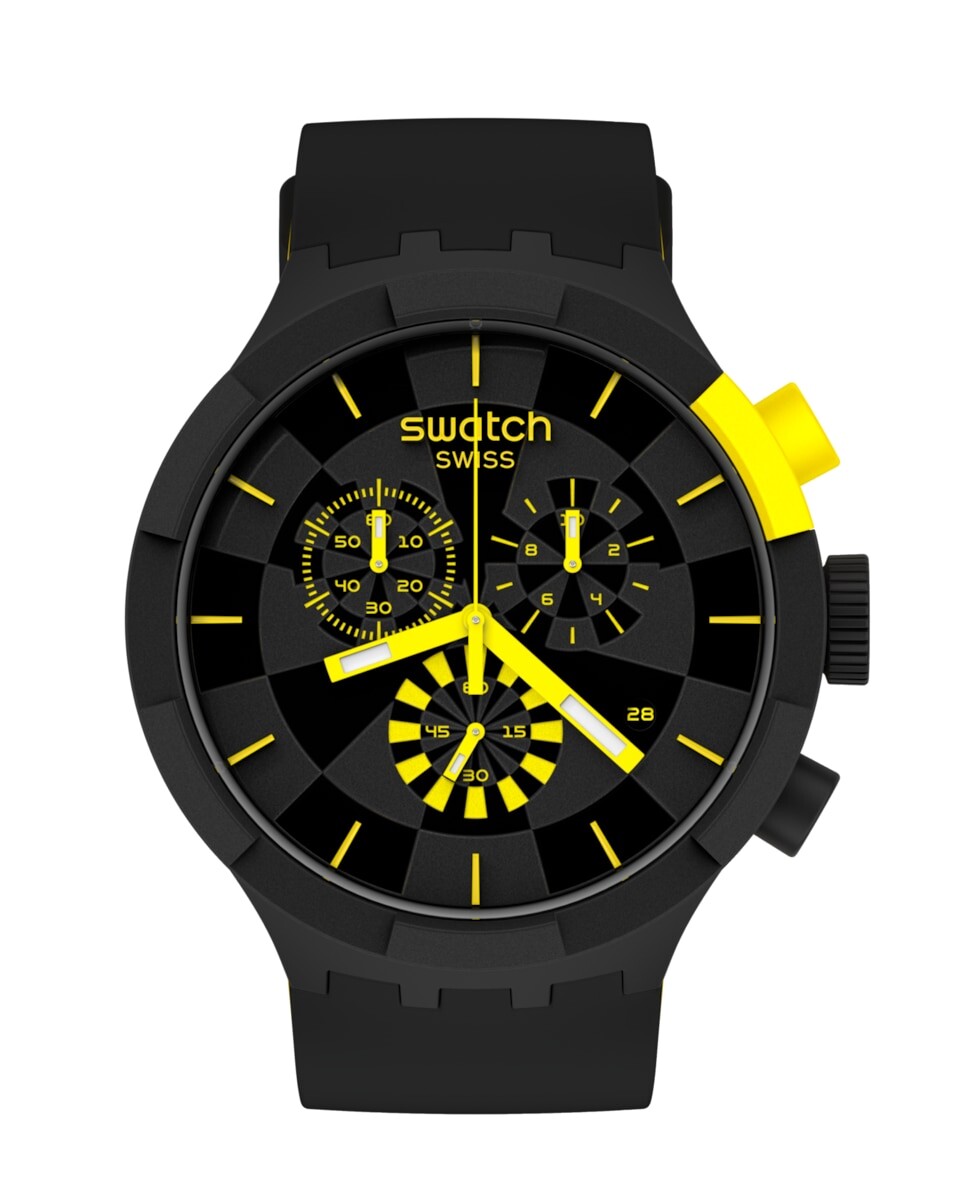 Желтые часы Checkpoint с черным силиконовым ремешком Swatch, черный
Желтые часы Checkpoint с черным силиконовым ремешком Swatch, черный