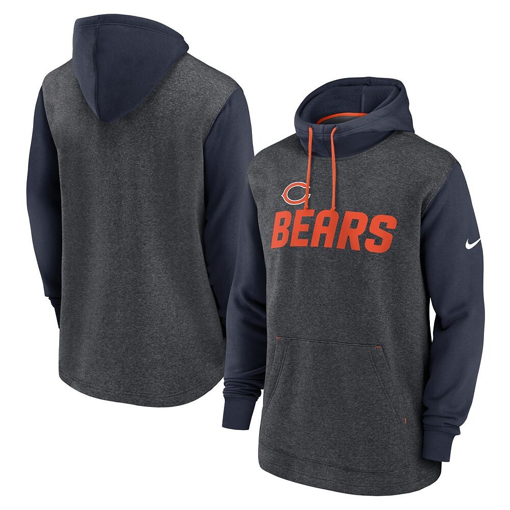 Мужской пуловер с капюшоном Nike Heathered Charcoal/темно-синий Chicago Bears Surrey Legacy, цвет Brs Charco
Мужской пуловер с капюшоном Nike Heathered Charcoal/темно-синий Chicago Bears Surrey Legacy, цвет Brs Charco