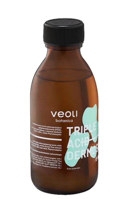 Veoli Botanica Triple Acid Dermo Solution Тоник для лица, 150 ml
Veoli Botanica Triple Acid Dermo Solution Тоник для лица, 150 ml