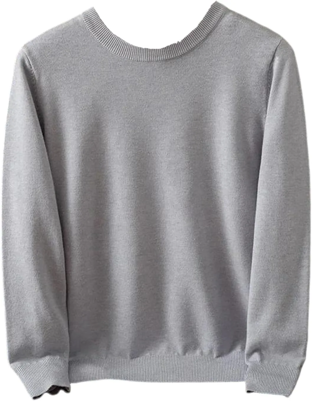 Мужской свитер из мериносовой шерсти с круглым вырезом и длинными рукавами
Мужской свитер из мериносовой шерсти с круглым вырезом и длинными рукавами