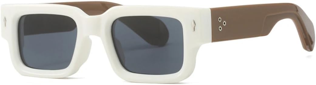 Классические модные дизайнерские солнцезащитные очки с заклепками для женщин и мужчин, роскошные винтажные панк-очки, популярные модели с защитой от УФ-излучения UV400 SZVVBKK, White Black
Классические модные дизайнерские солнцезащитные очки с заклепками для женщин и мужчин, роскошные винтажные панк-очки, популярные модели с защитой от УФ-излучения UV400 SZVVBKK, White Black