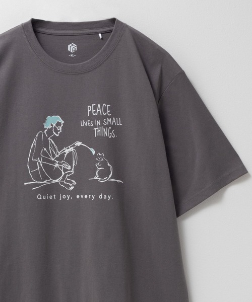 Футболка с коротким рукавом, принт в стиле эмо и линейный рисунок Mac-House, бежевый
Футболка с коротким рукавом, принт в стиле эмо и линейный рисунок Mac-House, бежевый