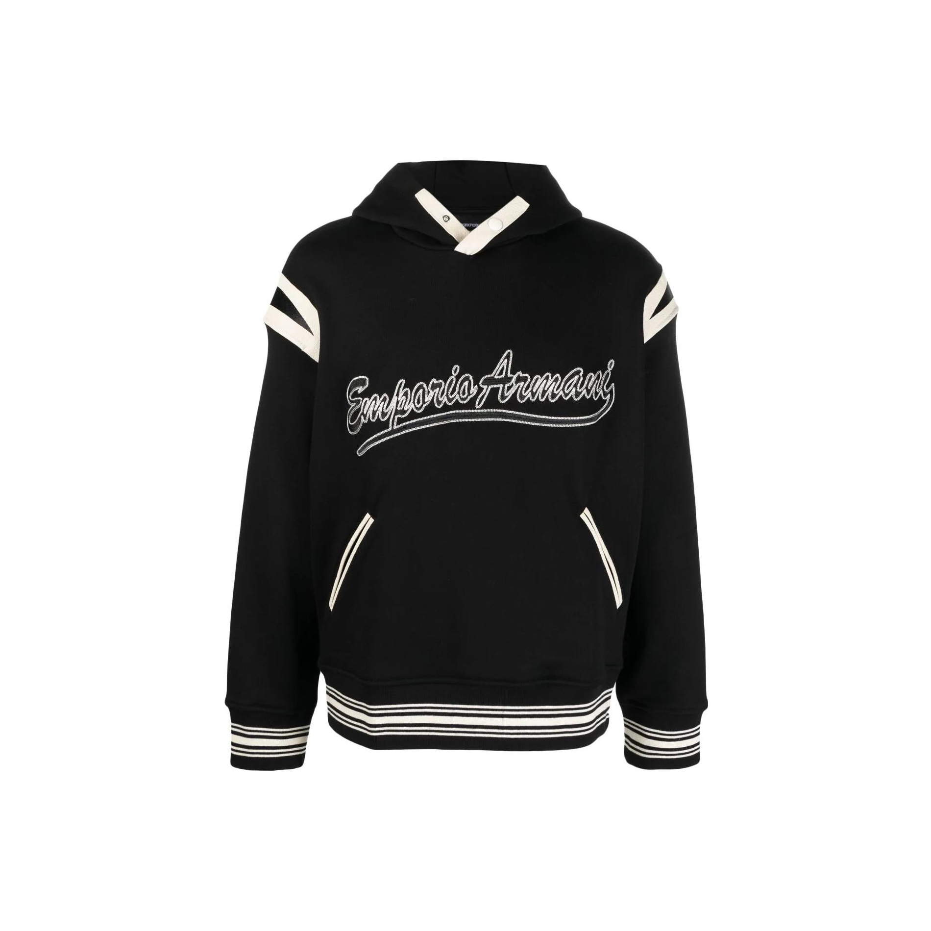 Толстовка с вышитым логотипом EMPORIO ARMANI, черный
Толстовка с вышитым логотипом EMPORIO ARMANI, черный