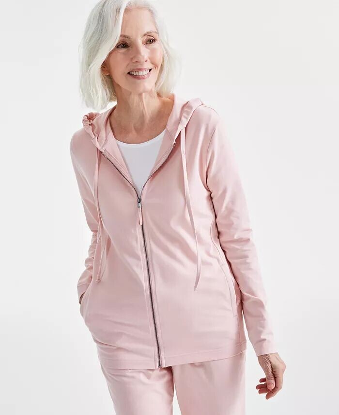 Женская толстовка с капюшоном на молнии спереди Style & Co, розовый
Женская толстовка с капюшоном на молнии спереди Style & Co, розовый