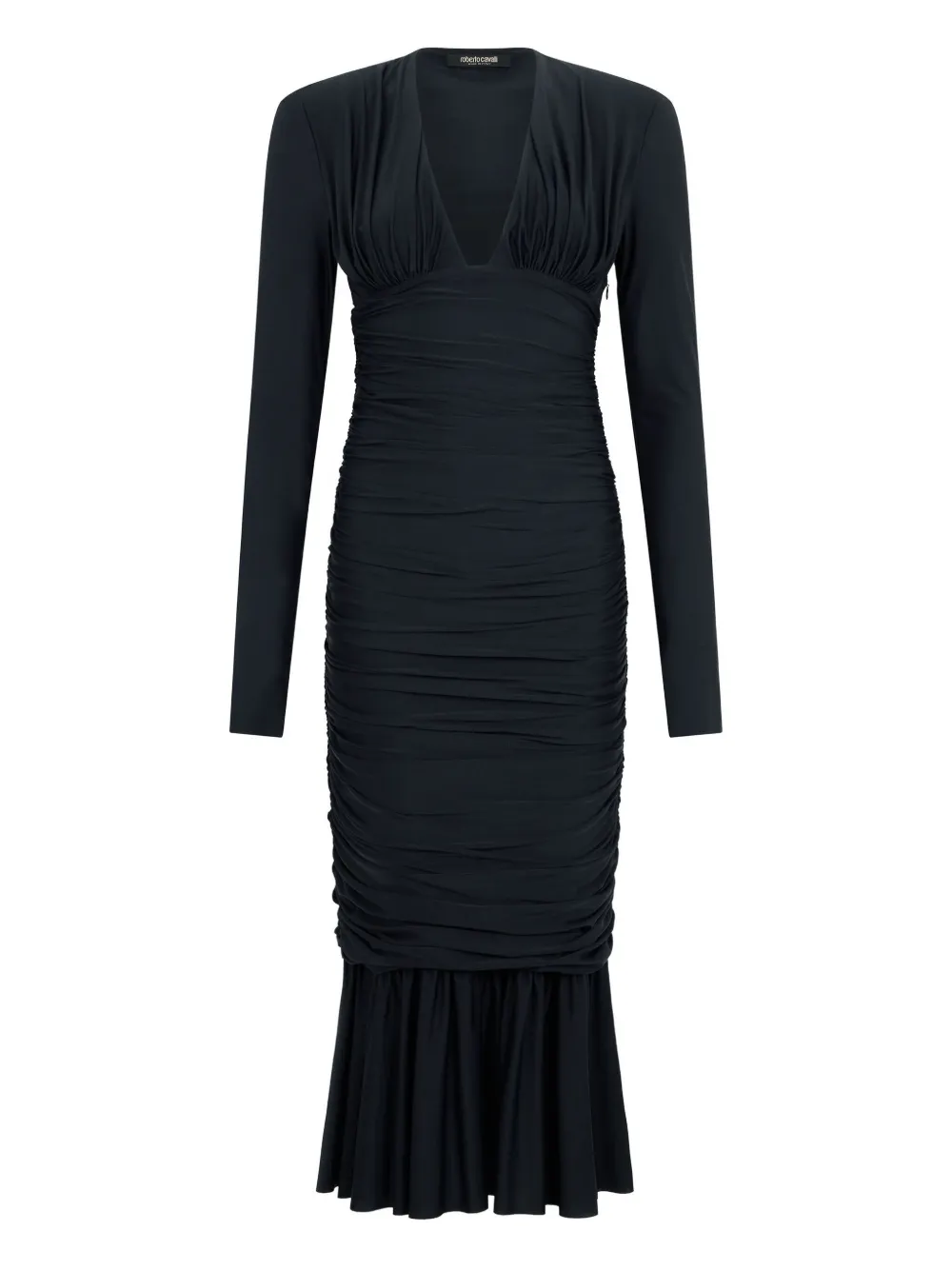 Платье миди со сборками Roberto Cavalli, черный
Платье миди со сборками Roberto Cavalli, черный