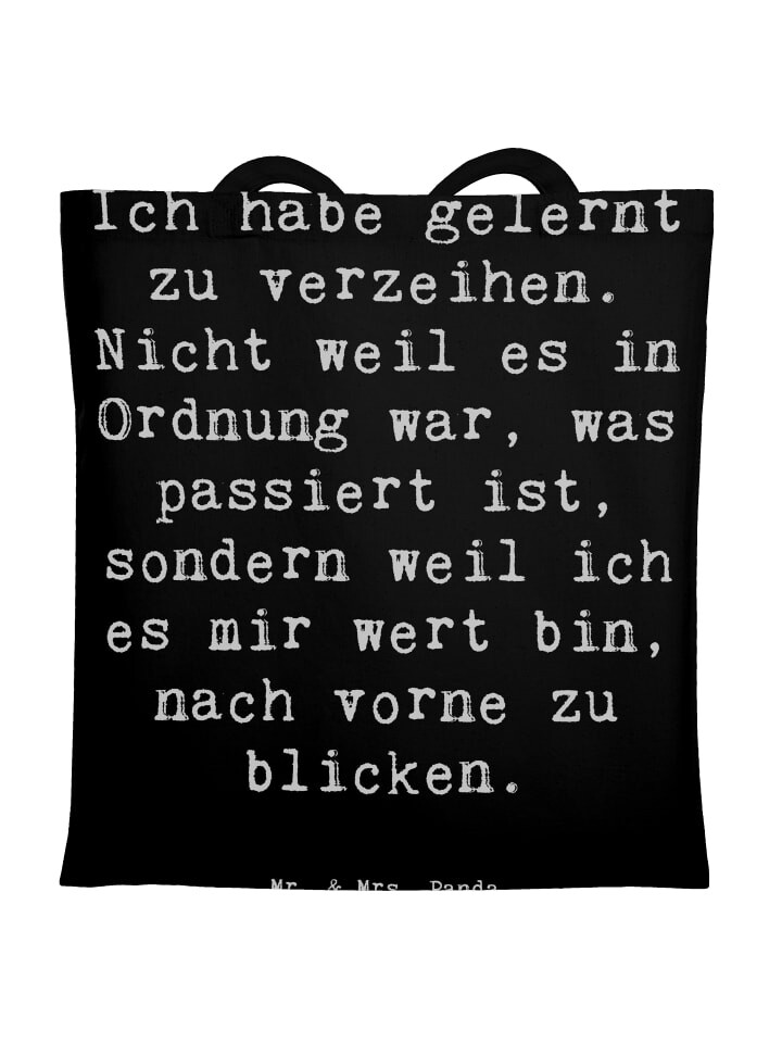 Сумка для переноски Mr & Mrs Panda Vergebung und Neubeginn, черный
Сумка для переноски Mr & Mrs Panda Vergebung und Neubeginn, черный