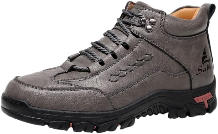 Мужские кожаные водонепроницаемые походные ботинки на щиколотку, повседневные с шнуровкой, нескользящие на платформе, кроссовки-ботильоны, осень-зима, для прогулок на открытом воздухе, треккинга и альпинизма Hhhchpm, серый
Мужские кожаные водонепроницаемые походные ботинки на щиколотку, повседневные с шнуровкой, нескользящие на платформе, кроссовки-ботильоны, осень-зима, для прогулок на открытом воздухе, треккинга и альпинизма Hhhchpm, серый