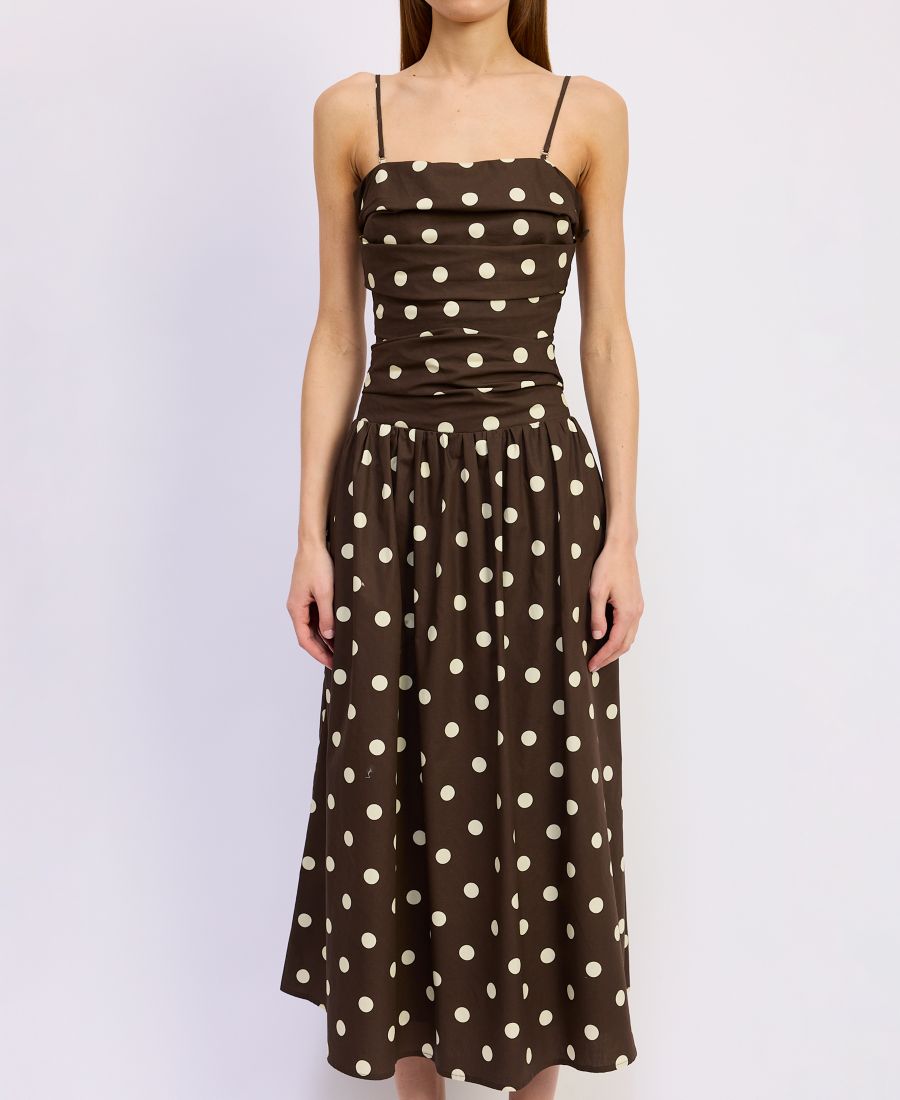 Женское длинное платье без рукавов Lainey En Saison, Brown Ivory
Женское длинное платье без рукавов Lainey En Saison, Brown Ivory