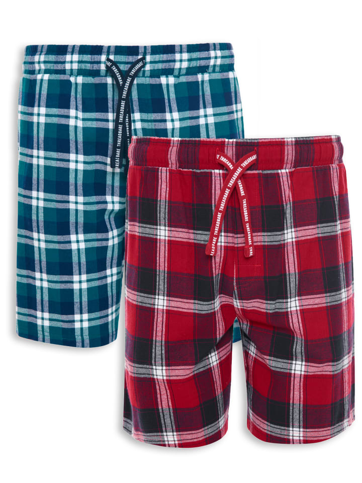 Threadbare Комплект из двух боксерских шорт Ivan Short Set в красно-клетчатую и темно-сине-зелено-клетчатую расцветку
Threadbare Комплект из двух боксерских шорт Ivan Short Set в красно-клетчатую и темно-сине-зелено-клетчатую расцветку