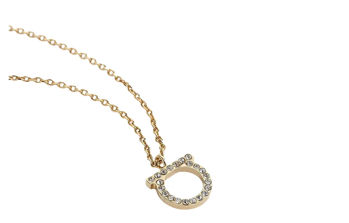 Кулон Large Gancini Crystals Ferragamo, золотой
Кулон Large Gancini Crystals Ferragamo, золотой