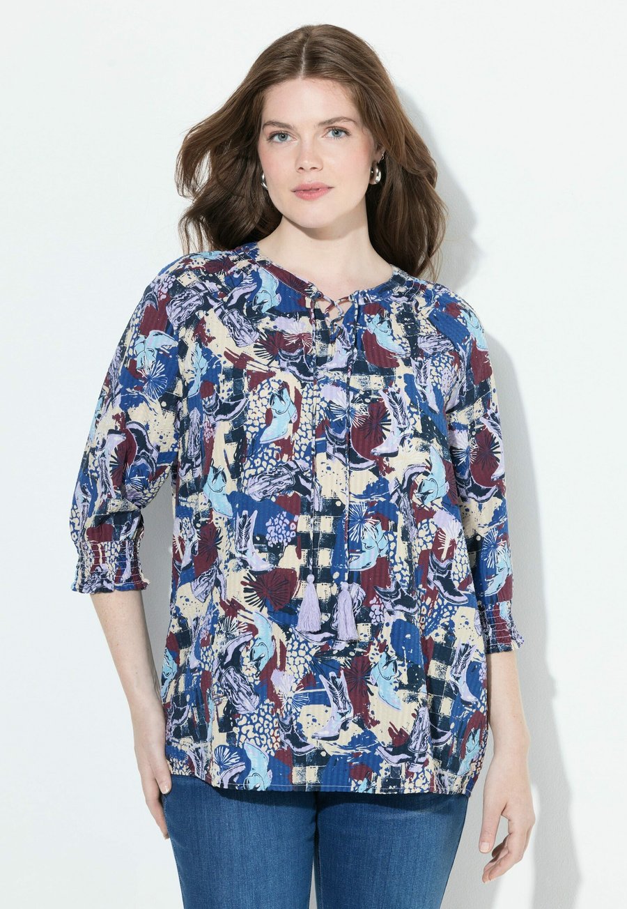 Блуза Ulla Popken MIXED WESTERN , Dark Cement/Taupe
Блуза Ulla Popken MIXED WESTERN , Dark Cement/Taupe