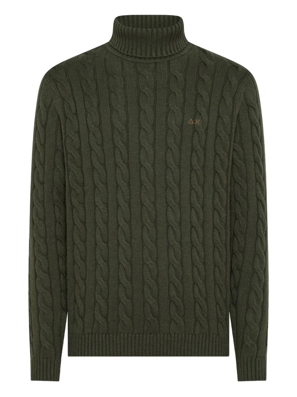 Шерстяной свитер с воротником-гольф и вязкой «косы» Sun67, зеленый
Шерстяной свитер с воротником-гольф и вязкой «косы» Sun67, зеленый