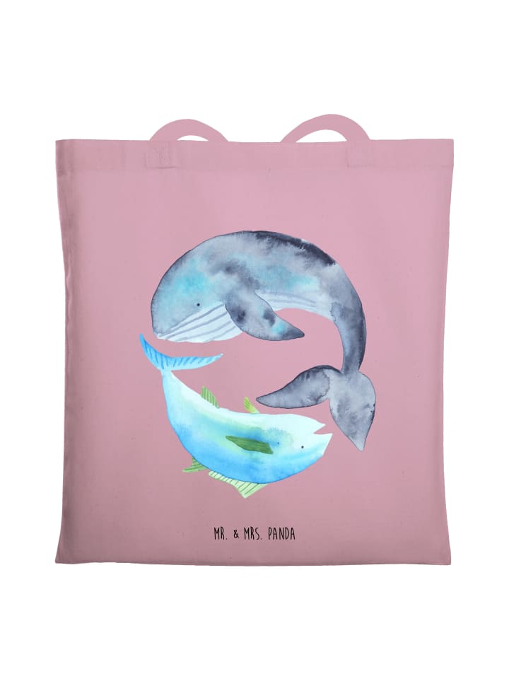 Mr. & Mrs. Panda Сумка-шоппер с изображением кита и тунца, без слов, пастельно-розового цвета
Mr. & Mrs. Panda Сумка-шоппер с изображением кита и тунца, без слов, пастельно-розового цвета