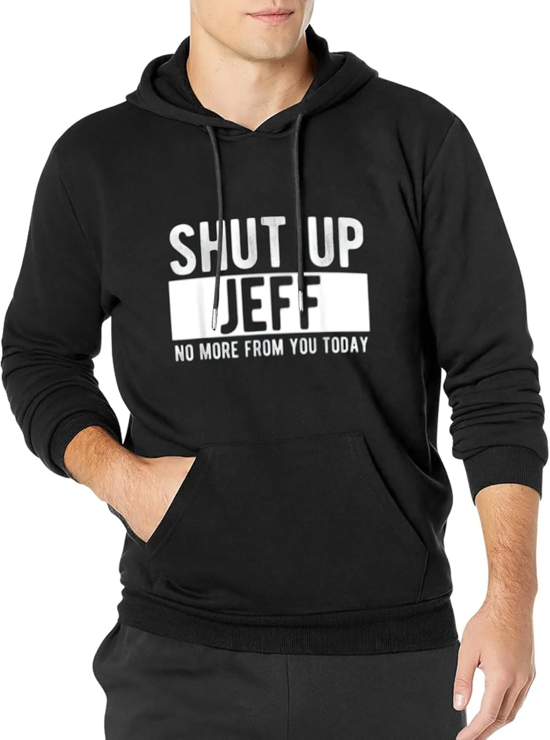 Мужской худи Shut Up Jeff с карманом
Мужской худи Shut Up Jeff с карманом
