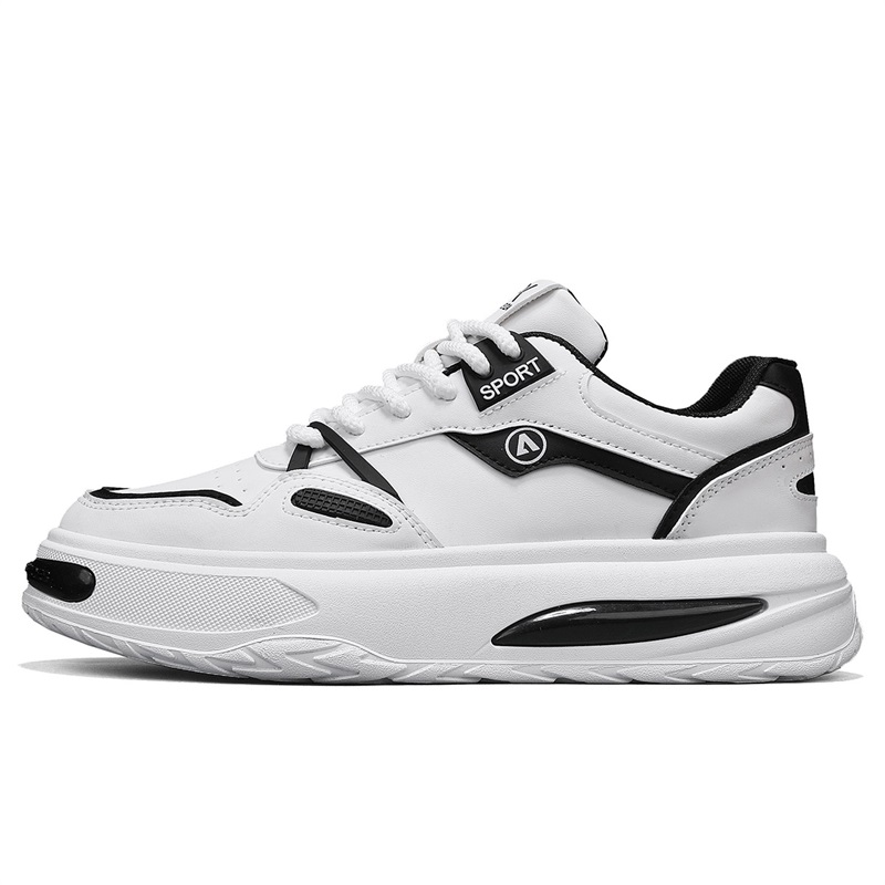 Boogie Bear Амортизирующие нескользящие износостойкие легкие низкие повседневные туфли для мужчин с эффектом увеличения роста бело-черные, цвет White Black
Boogie Bear Амортизирующие нескользящие износостойкие легкие низкие повседневные туфли для мужчин с эффектом увеличения роста бело-черные, цвет White Black