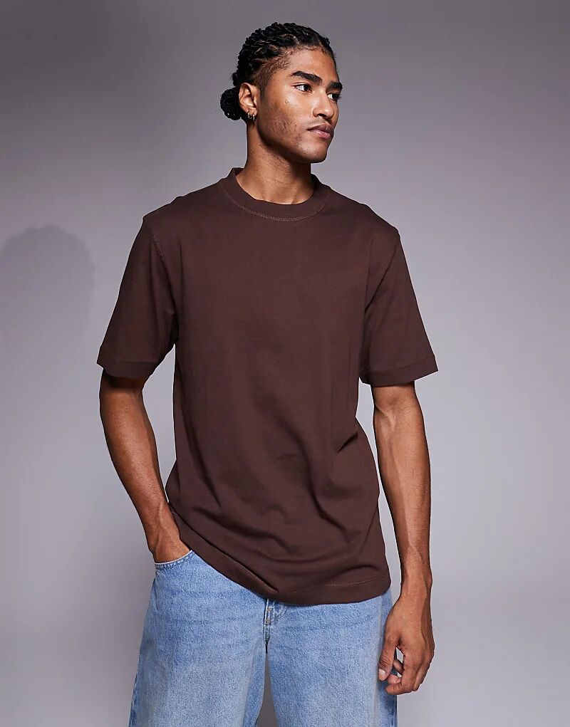 Футболка River Island классического кроя темно-коричневого цвета
Футболка River Island классического кроя темно-коричневого цвета