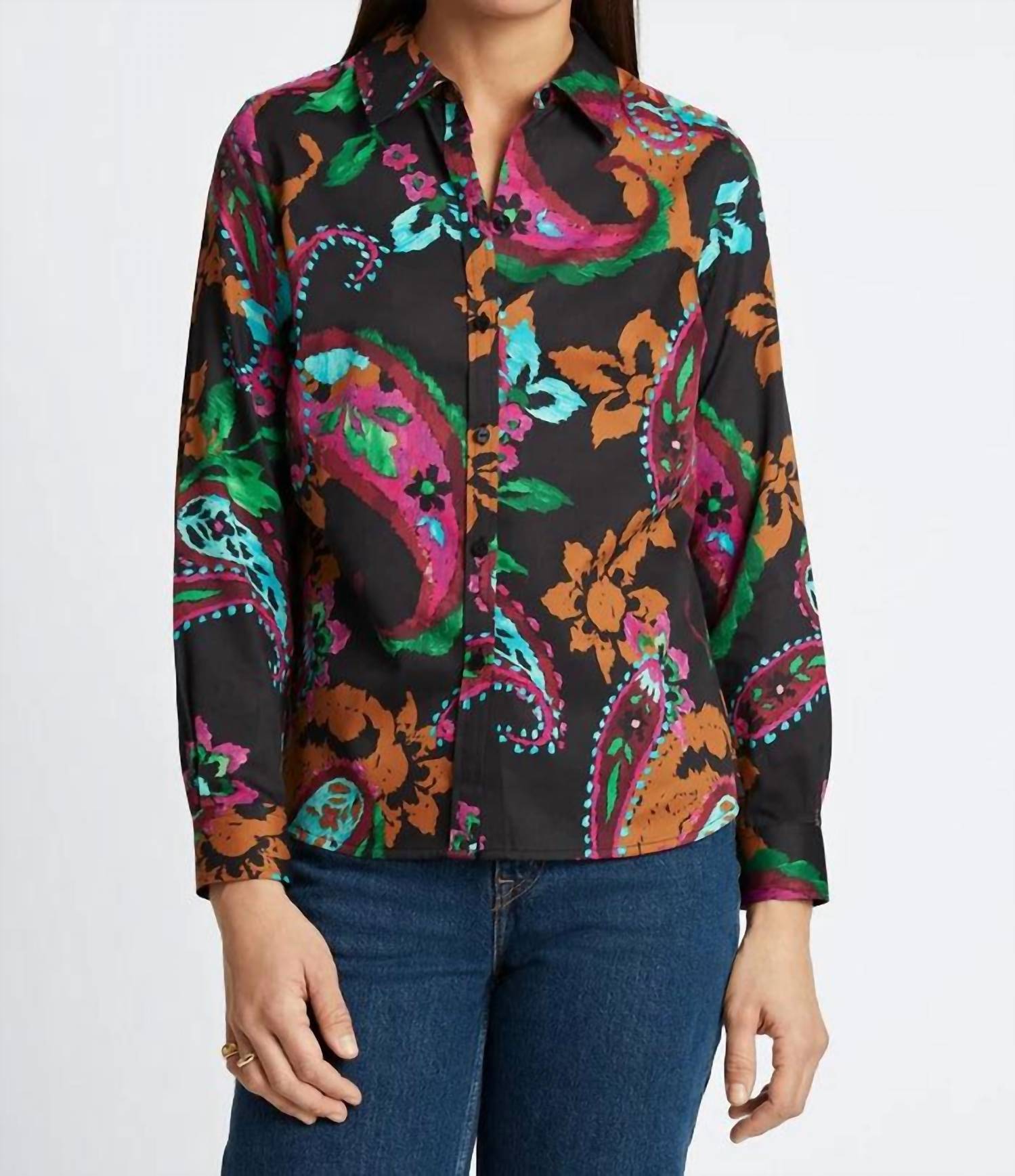 Хэмптон расписная рубашка в стиле пейсли мульти Foxcroft
Хэмптон расписная рубашка в стиле пейсли мульти Foxcroft