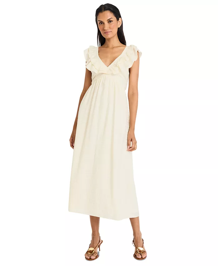 Женское платье миди с рукавами-крылышками и завязками на спине The Good Journey, слоновая кость/кремовый
Женское платье миди с рукавами-крылышками и завязками на спине The Good Journey, слоновая кость/кремовый