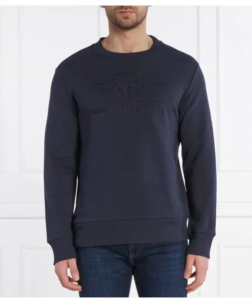 Толстовка с тональным щитом Regular fit Gant, синий
Толстовка с тональным щитом Regular fit Gant, синий