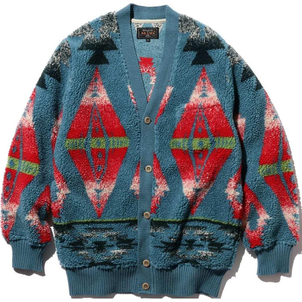 Кардиган с геометрическим принтом Beams, Turquoise
Кардиган с геометрическим принтом Beams, Turquoise