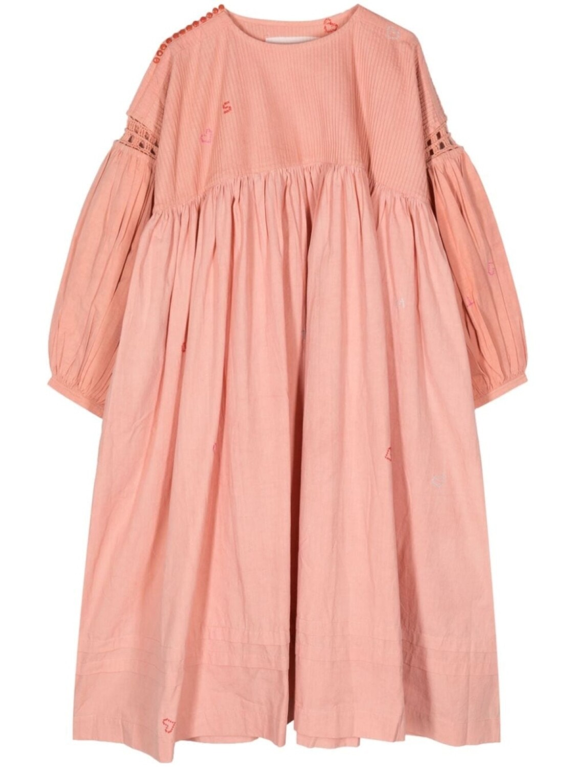 Платье из органического хлопка с отделкой в технике кроше STORY mfg., розовый 
Платье из органического хлопка с отделкой в технике кроше STORY mfg., розовый