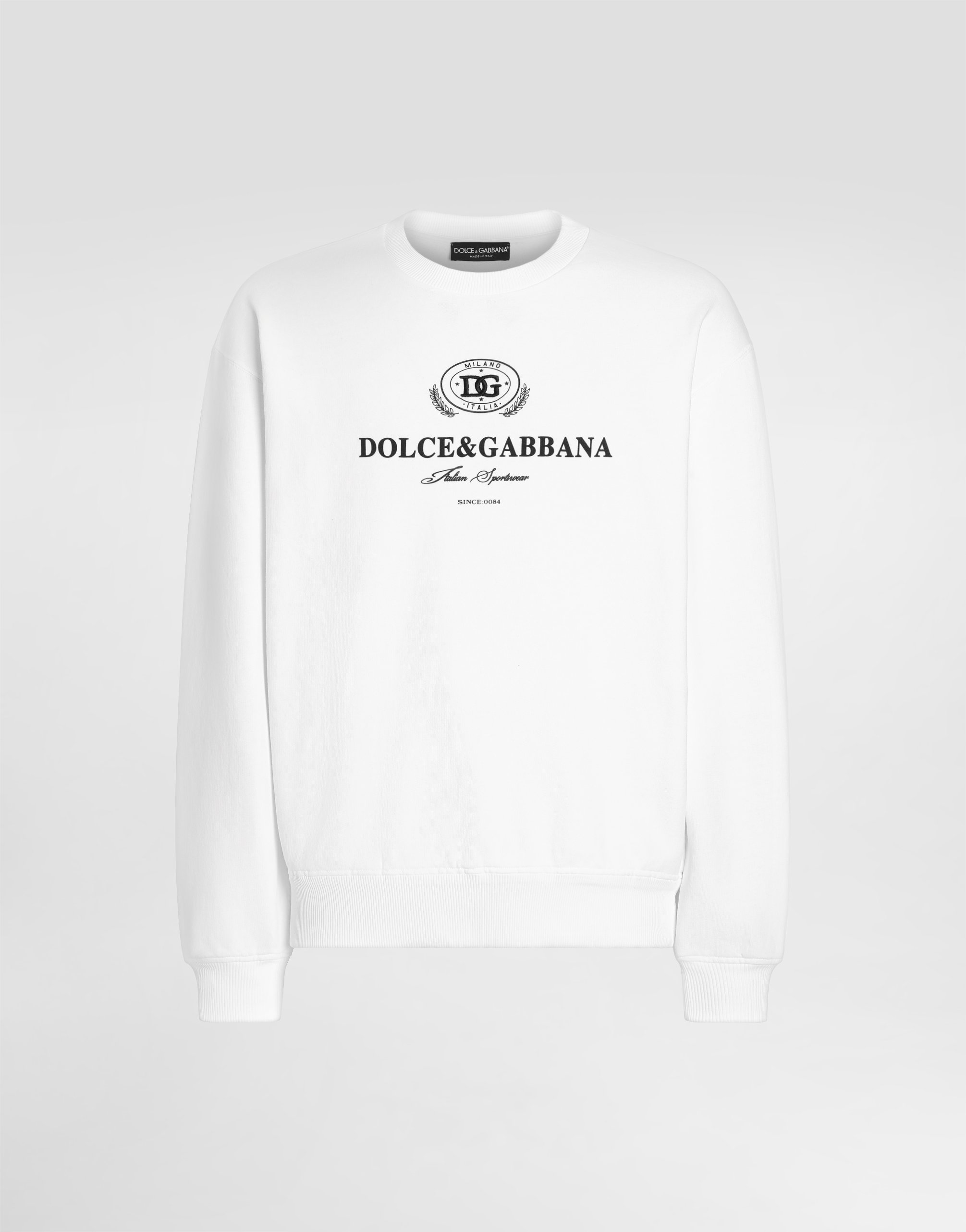 Свитшот с принтом и вышивкой Dolce & Gabbana, белый
Свитшот с принтом и вышивкой Dolce & Gabbana, белый