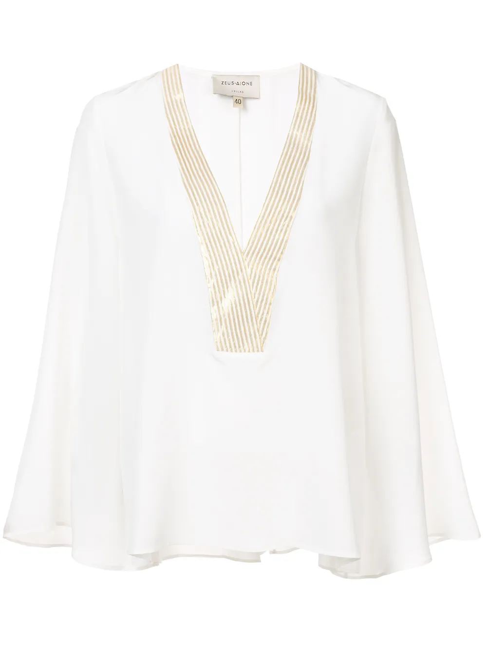 Блузка в полоску с контрастной отделкой Zeus+Dione, белый
Блузка в полоску с контрастной отделкой Zeus+Dione, белый