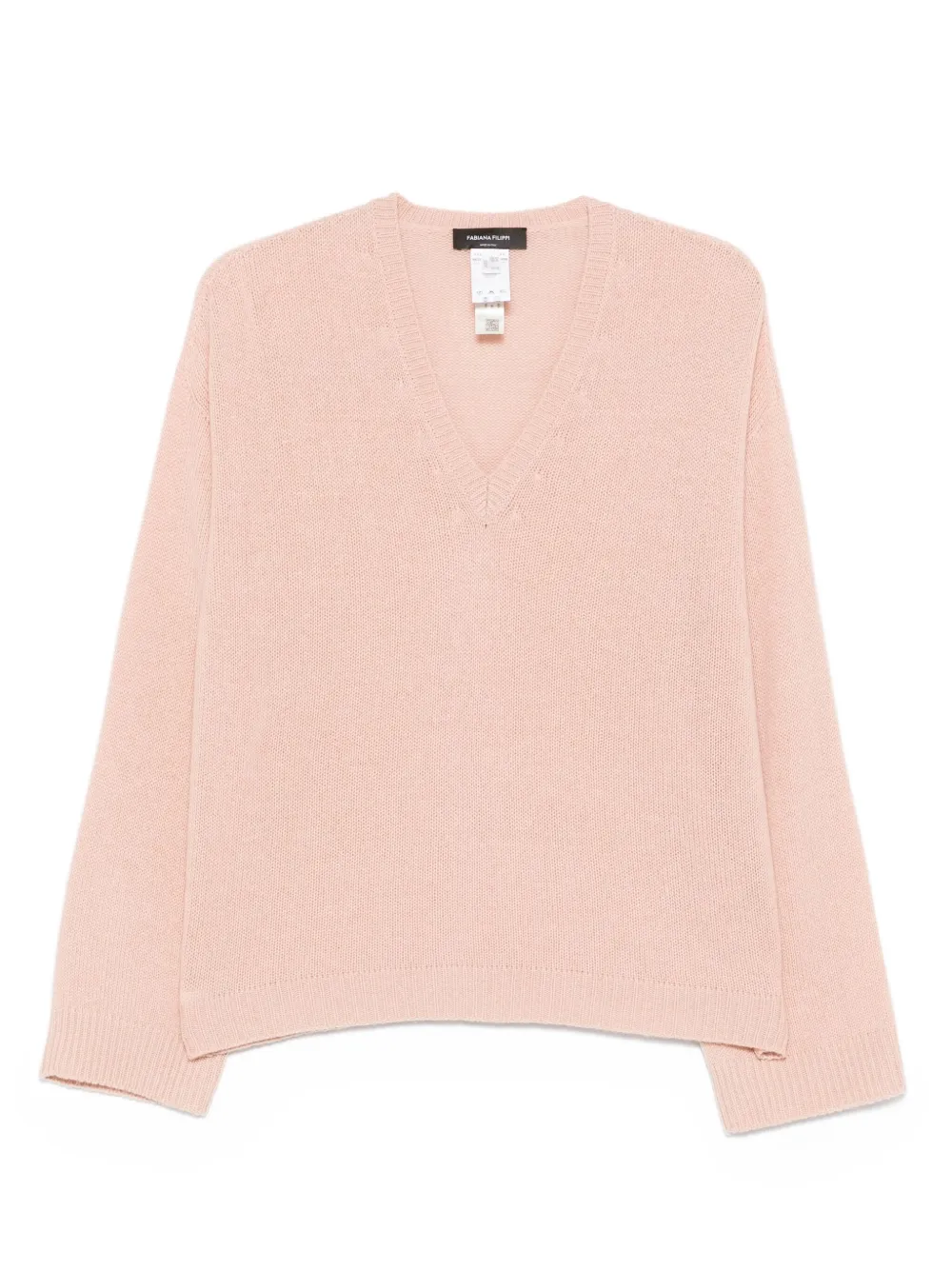 Кашемировый свитер с V-образным вырезом Fabiana Filippi, розовый
Кашемировый свитер с V-образным вырезом Fabiana Filippi, розовый
