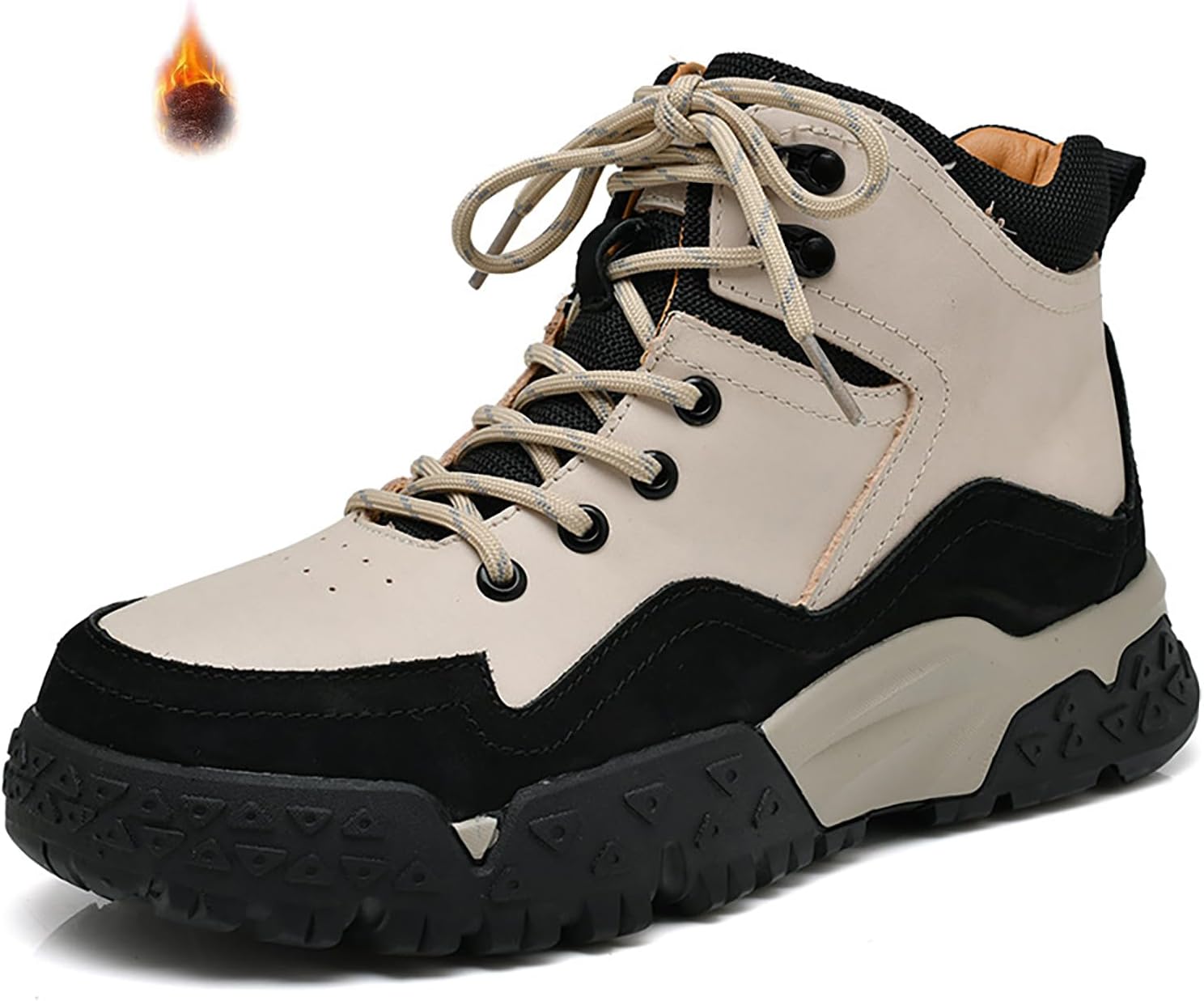 Мужские кожаные треккинговые ботинки на шнуровке с платформой, модные, легкие, дышащие, с круглым носком, для походов и путешествий с рюкзаком Faglkak, бежевый
Мужские кожаные треккинговые ботинки на шнуровке с платформой, модные, легкие, дышащие, с круглым носком, для походов и путешествий с рюкзаком Faglkak, бежевый