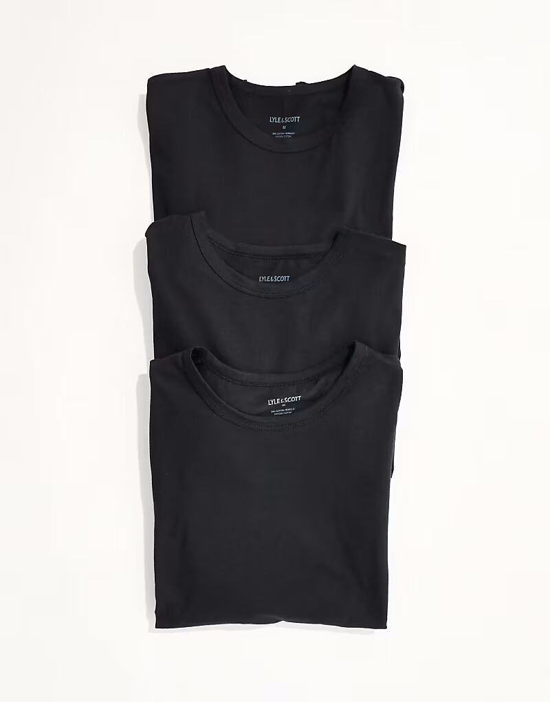 Комплект из 3 базовых футболок Lyle & Scott черного цвета
Комплект из 3 базовых футболок Lyle & Scott черного цвета