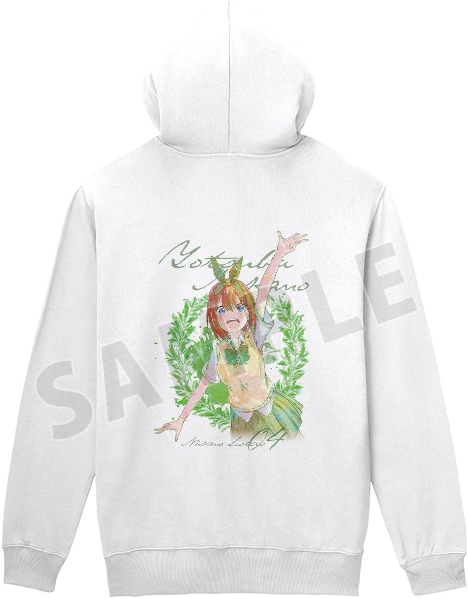 Худи на молнии с принтом на спине в стиле гранж от Накано Ецуба из серии Quintessential Quintessential Quintuples of the Bride, мужской размер XS Armabianca
Худи на молнии с принтом на спине в стиле гранж от Накано Ецуба из серии Quintessential Quintessential Quintuples of the Bride, мужской размер XS Armabianca