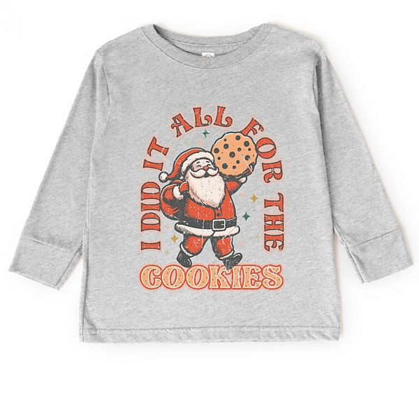 Футболка с длинным рукавом I did it all for the cookies santa для малышей The Juniper Shop, Heather Grey
Футболка с длинным рукавом I did it all for the cookies santa для малышей The Juniper Shop, Heather Grey