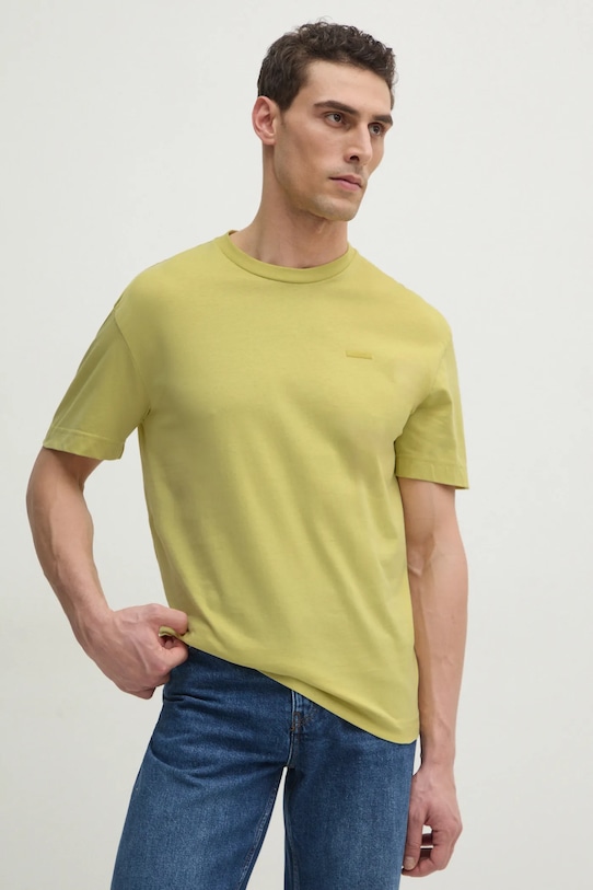 Хлопковая футболка Calvin Klein, желтый
Хлопковая футболка Calvin Klein, желтый