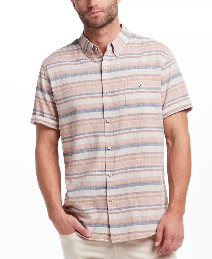 Мужская классическая рубашка с текстурной полоской на пуговицах Weatherproof Vintage, розовый
Мужская классическая рубашка с текстурной полоской на пуговицах Weatherproof Vintage, розовый