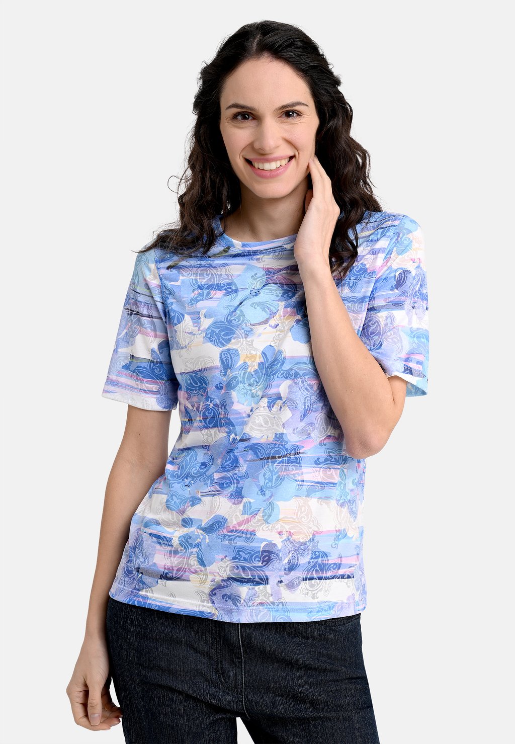 Футболка с принтом MIT ORNAMENTEN UND BLÜTEN Bicalla, синий
Футболка с принтом MIT ORNAMENTEN UND BLÜTEN Bicalla, синий