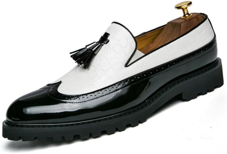 Мужские броги, формальные оксфорды, лоферы с кисточками и заостренным носком, туфли с декоративной перфорацией Waolsu, белый
Мужские броги, формальные оксфорды, лоферы с кисточками и заостренным носком, туфли с декоративной перфорацией Waolsu, белый