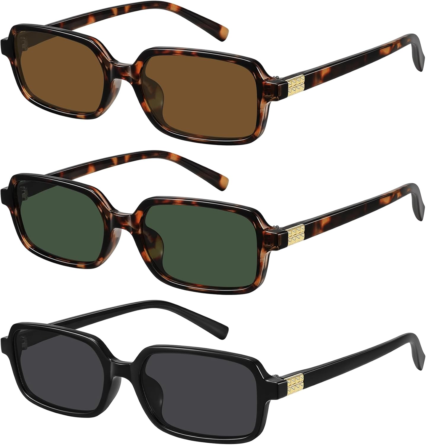 Солнцезащитные очки WOWSUN в стиле ретро, прямоугольные, женские, маленькие, модные, в стиле 90-х, защита от УФ-излучения UV400, 3 Pack: Black Grey Lens+tortoise Brown Lens+black Greyish Green Lens
Солнцезащитные очки WOWSUN в стиле ретро, прямоугольные, женские, маленькие, модные, в стиле 90-х, защита от УФ-излучения UV400, 3 Pack: Black Grey Lens+tortoise Brown Lens+black Greyish Green Lens