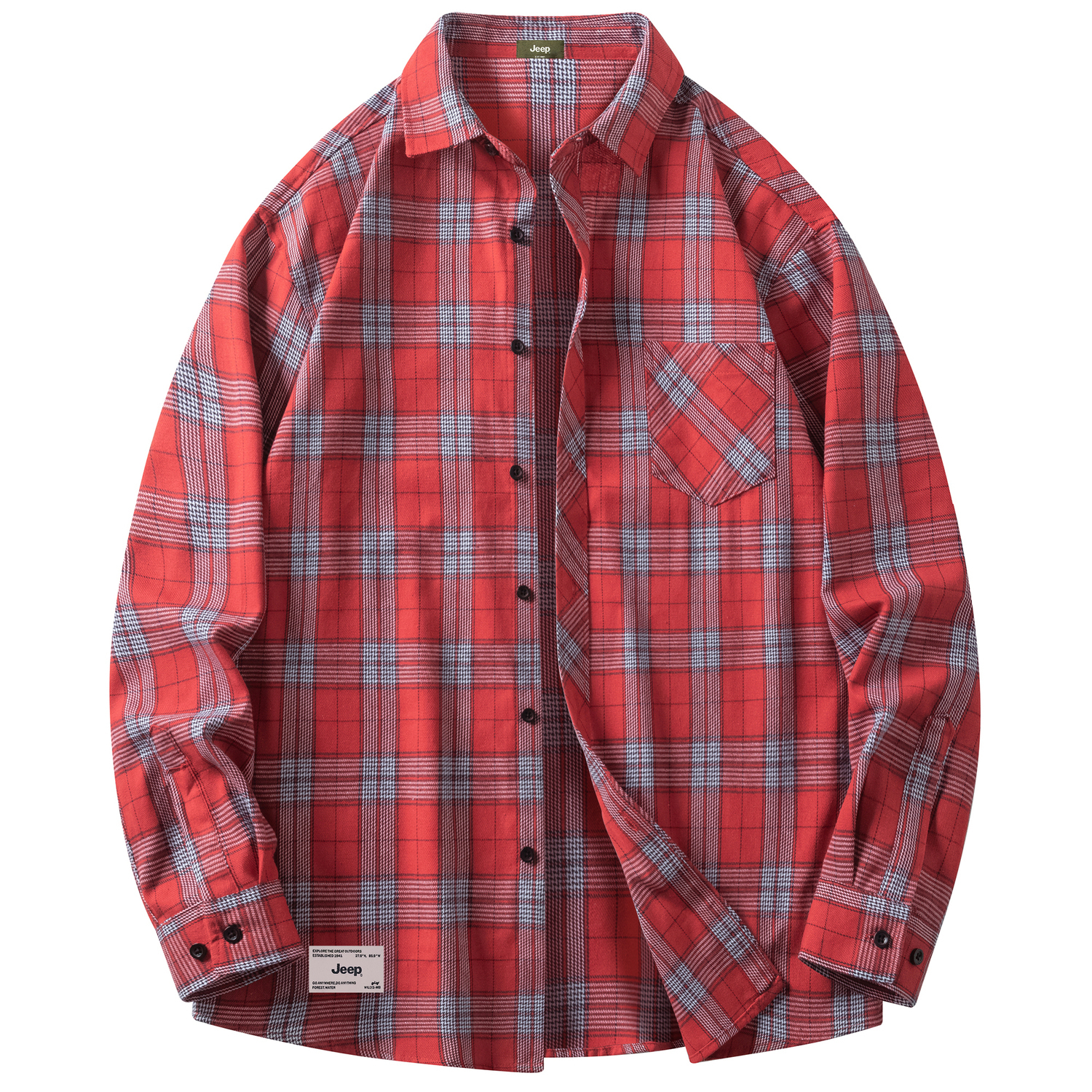 Рубашка унисекс Jeep, красный
Рубашка унисекс Jeep, красный
