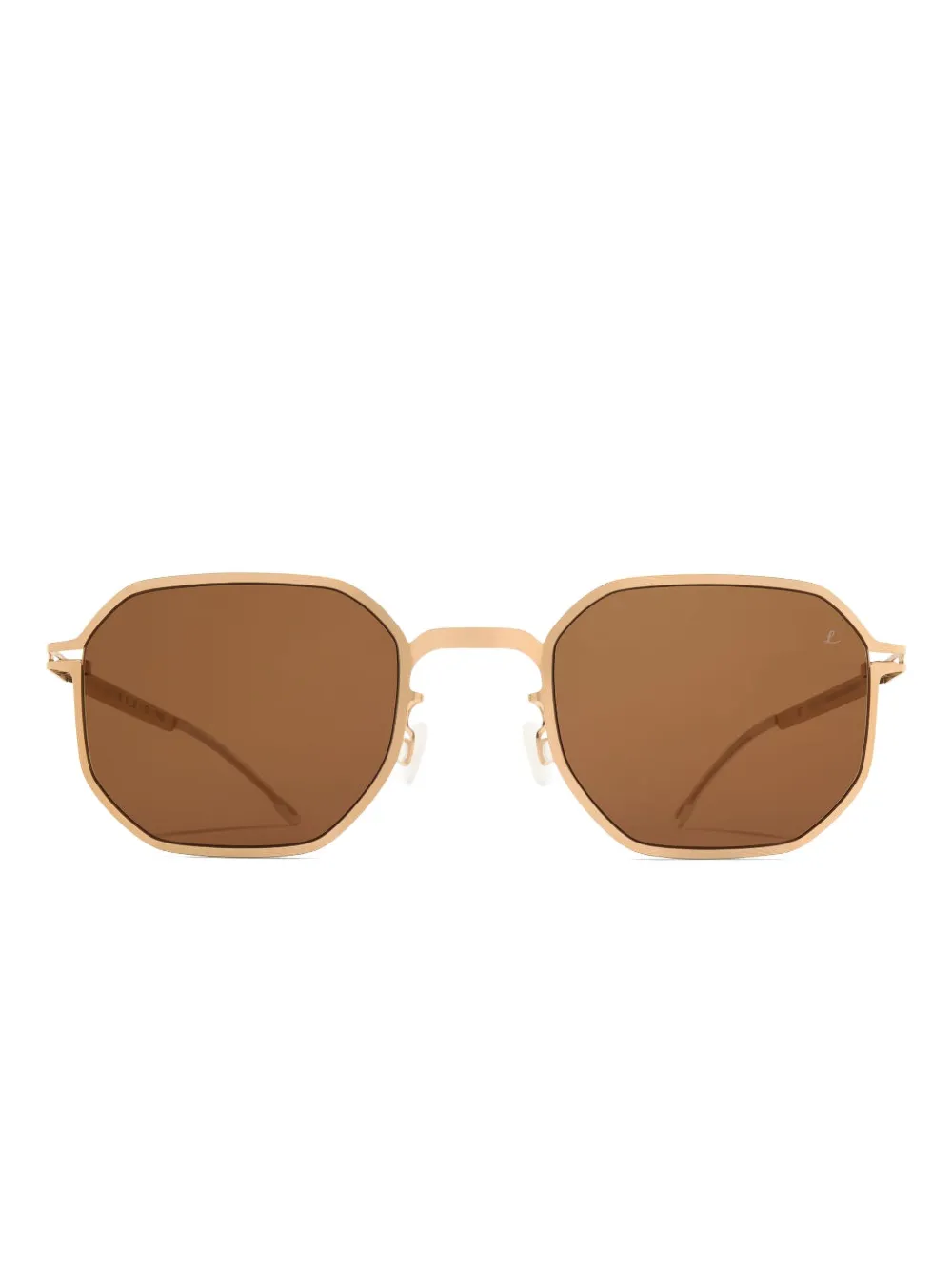 Солнцезащитные очки с геометрической оправой Mykita, золотой
Солнцезащитные очки с геометрической оправой Mykita, золотой