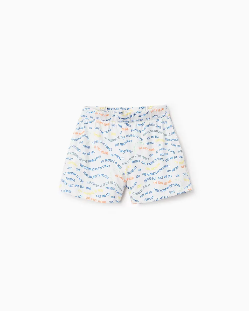 Шорты для девочек с принтом и эластичным поясом Zippy, белый
Шорты для девочек с принтом и эластичным поясом Zippy, белый