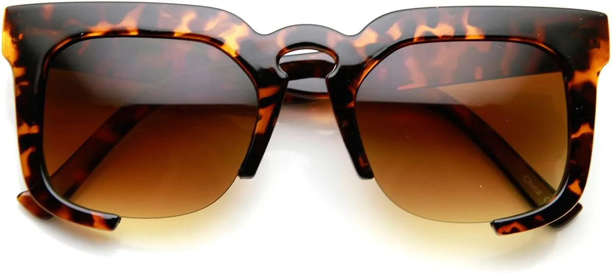 Солнцезащитные очки zeroUV в стиле высокой моды, квадратной формы, полуободковой оправы с вырезом в форме замочной скважины и роговой оправой, Brown-tortoise Amber
Солнцезащитные очки zeroUV в стиле высокой моды, квадратной формы, полуободковой оправы с вырезом в форме замочной скважины и роговой оправой, Brown-tortoise Amber