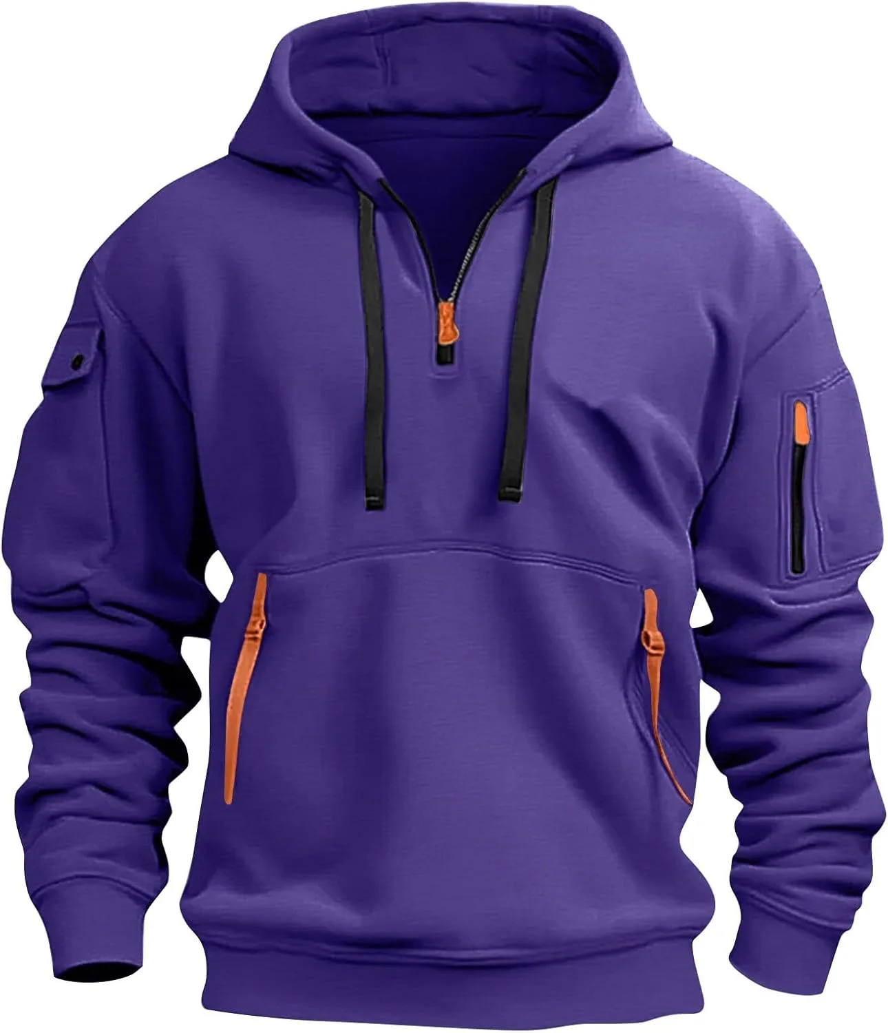 GOFULY толстовка с четвертью молнией для мужчин, стильный флисовый тактический свитшот
GOFULY толстовка с четвертью молнией для мужчин, стильный флисовый тактический свитшот